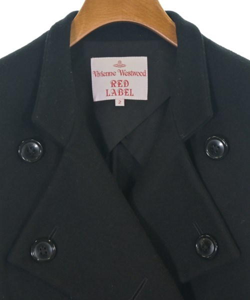 Vivienne Westwood RED LABEL（ヴィヴィアンウエストウッドレッドレーベル）ピーコート 黒 サイズ:2(M位) レディース/2200705641036