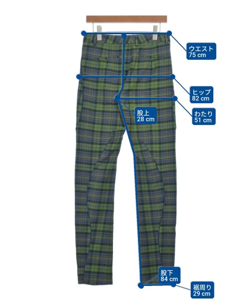 Vivienne Westwood RED LABEL（ヴィヴィアンウエストウッドレッドレーベル）スラックス 緑 サイズ:40(M位) レディース/2200707851068