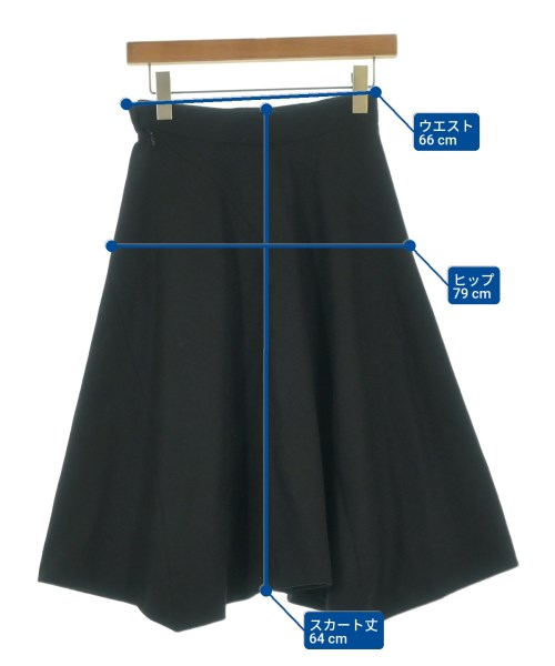 Vivienne Westwood RED LABEL（ヴィヴィアンウエストウッドレッドレーベル）ひざ丈スカート 黒 サイズ:3(L位) レディース/2200665045028