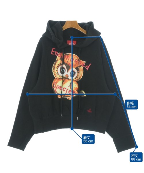 Vivienne Westwood RED LABEL（ヴィヴィアンウエストウッドレッドレーベル）パーカー 黒 サイズ:00(F) レディース/2200724664078