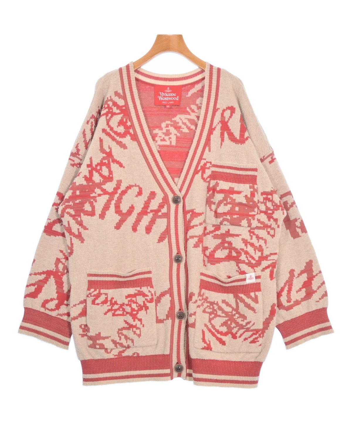 Vivienne Westwood Red Label カーディガン ベージュ Vivienne Westwood RED LABEL「伊勢丹新宿店限定ニットカーディガン