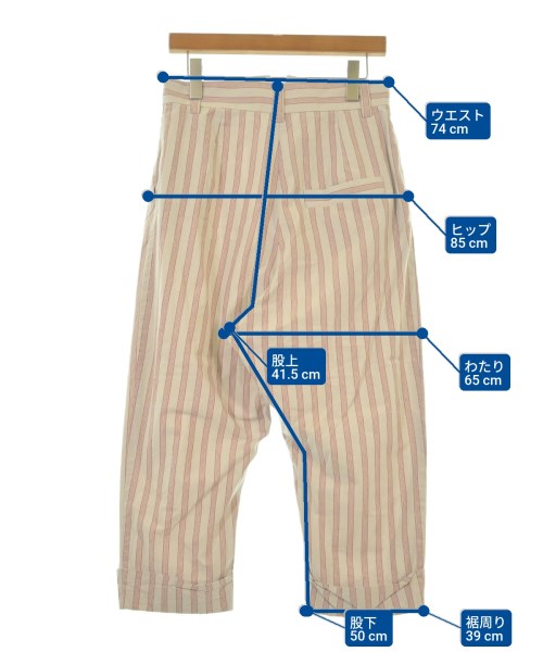 Vivienne Westwood RED LABEL（ヴィヴィアンウエストウッドレッドレーベル）クロップドパンツ グレー サイズ:2(M位) レディース/2200635230027