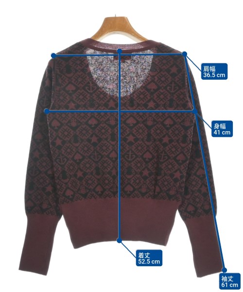 Vivienne Westwood RED LABEL（ヴィヴィアンウエストウッドレッドレーベル）ニット・セーター 赤 サイズ:2(M位) レディース/2200629327092