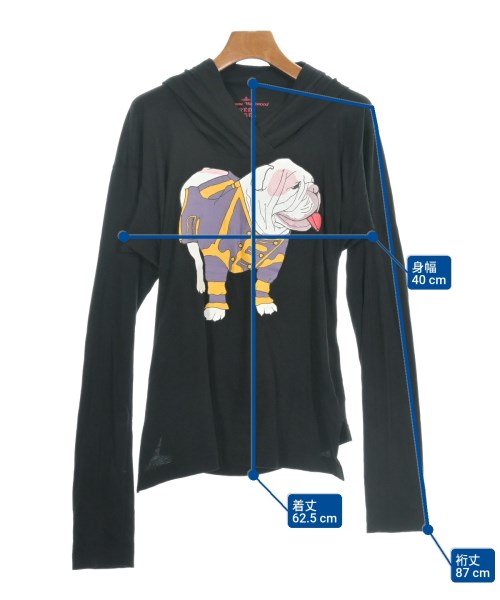 Vivienne Westwood RED LABEL（ヴィヴィアンウエストウッドレッドレーベル）Tシャツ・カットソー 黒 サイズ:2(M位) レディース/2200629327108
