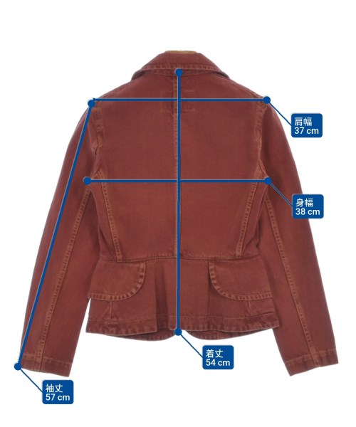 Vivienne Westwood RED LABEL（ヴィヴィアンウエストウッドレッドレーベル）カジュアルジャケット 赤 サイズ:2(M位) レディース/2200629327139