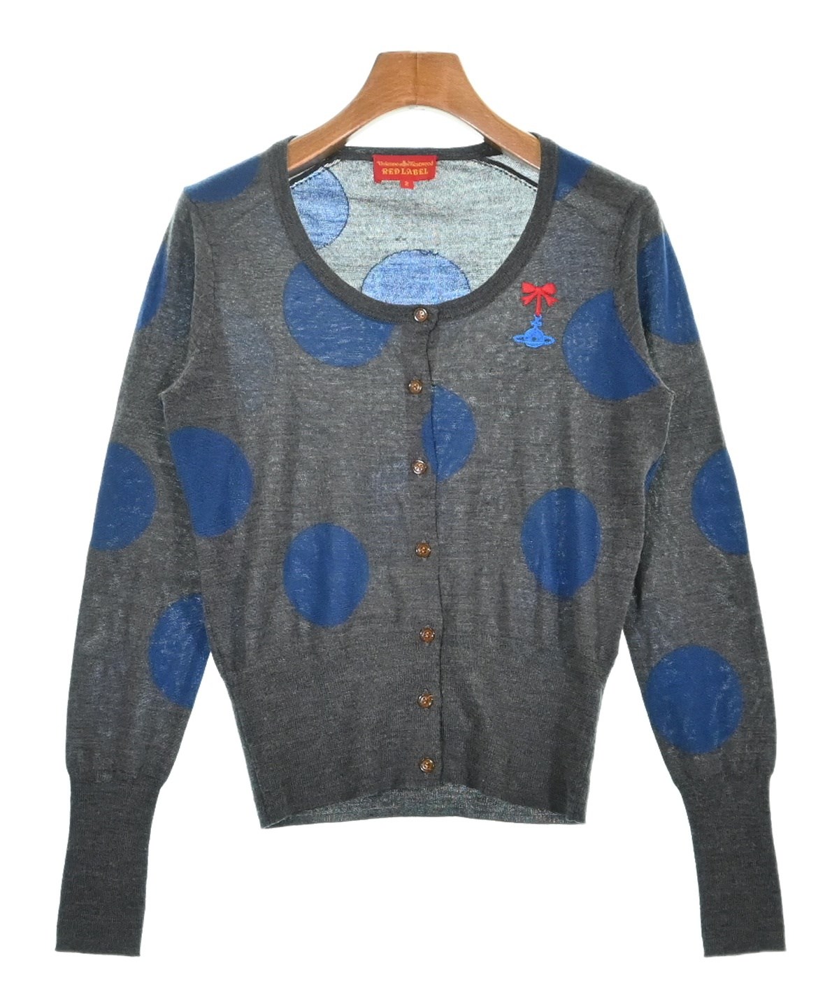 【美品】 vivienne westwood RED LABEL カーディガン Vivienne Westwood RED LABEL カーディガン L 黒 【古着】【中古