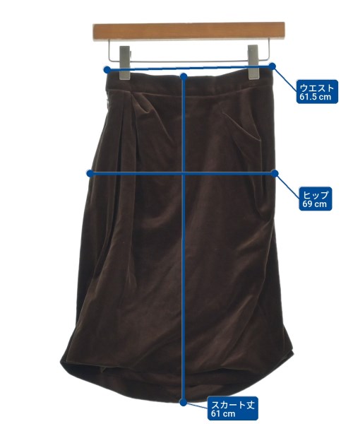 Vivienne Westwood RED LABEL（ヴィヴィアンウエストウッドレッドレーベル）ひざ丈スカート 茶 サイズ:2(M位) レディース/2200631488095
