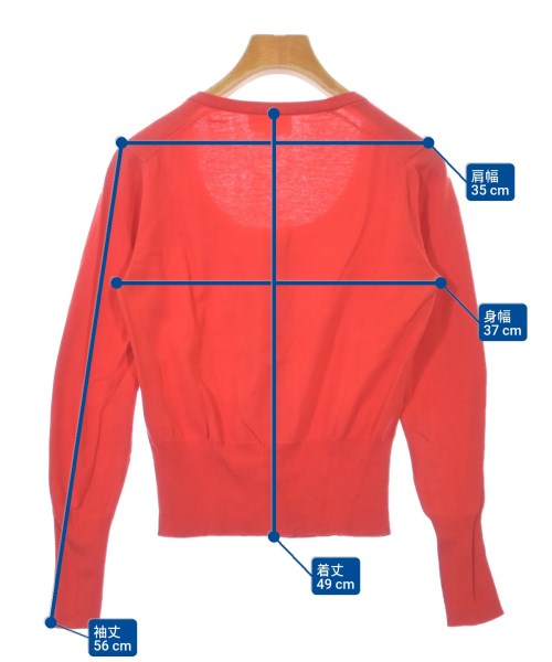 Vivienne Westwood RED LABEL（ヴィヴィアンウエストウッドレッドレーベル）カーディガン 赤 サイズ:1(S位) レディース/2200609168011
