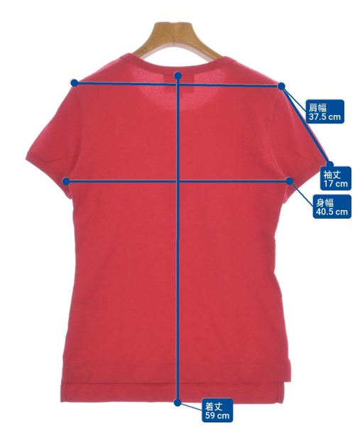 Vivienne Westwood RED LABEL（ヴィヴィアンウエストウッドレッドレーベル）Tシャツ・カットソー 赤 サイズ:01(S位) レディース/2200617487043