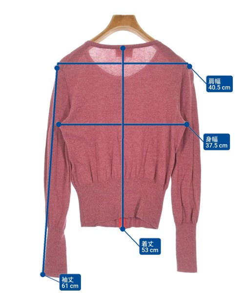 Vivienne Westwood RED LABEL（ヴィヴィアンウエストウッドレッドレーベル）カーディガン ピンク サイズ:1(S位) レディース/2200619949013