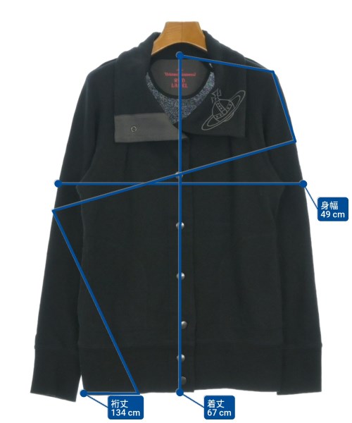 Vivienne Westwood RED LABEL（ヴィヴィアンウエストウッドレッドレーベル）スウェット 黒 サイズ:3(L位) レディース/2200679228103