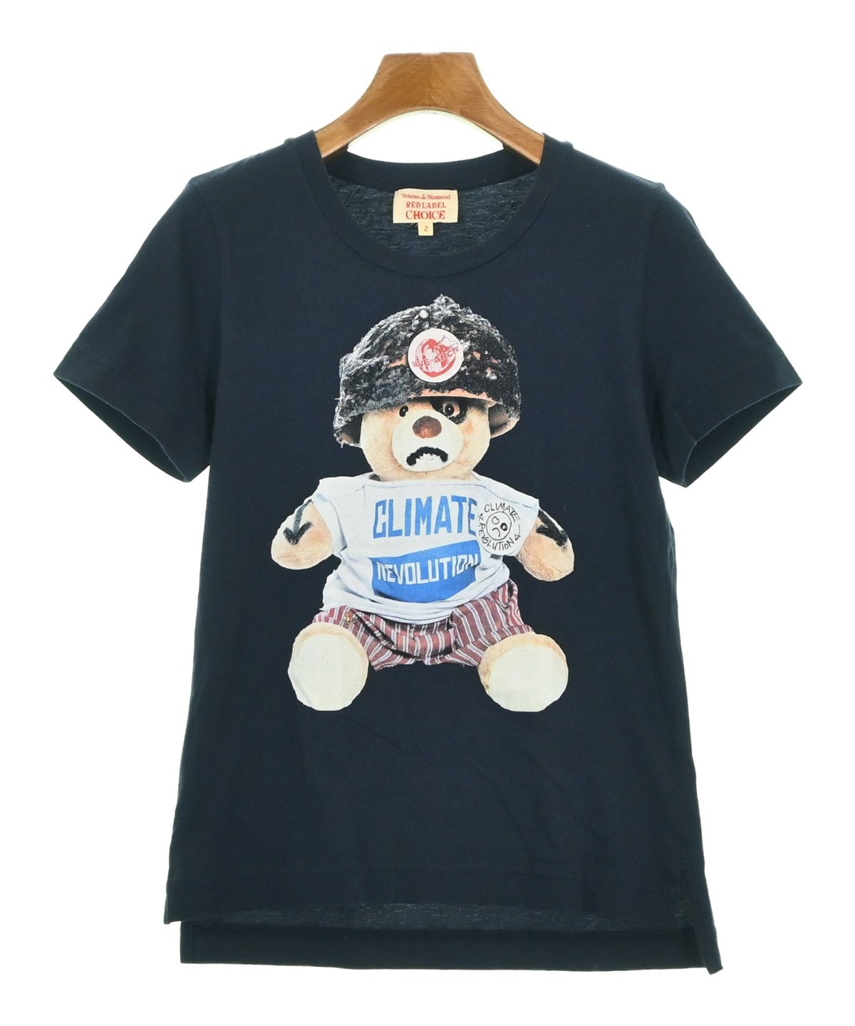 Vivienne Westwood RedLabel ヴィヴィアンウエストウッド カットソー/24SS/ペイントテッドテディークマTシャツ サイズ:3     ブルー  / 240001145675 Vivienne Westwood RedLabel ヴィヴィアンウエストウッド カットソー
