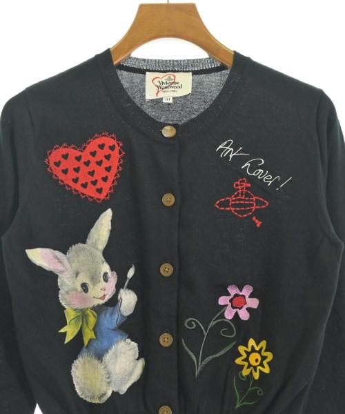 Vivienne Westwood RED LABEL（ヴィヴィアンウエストウッドレッドレーベル）カーディガン 黒 サイズ:01(S位) レディース/2200680158024