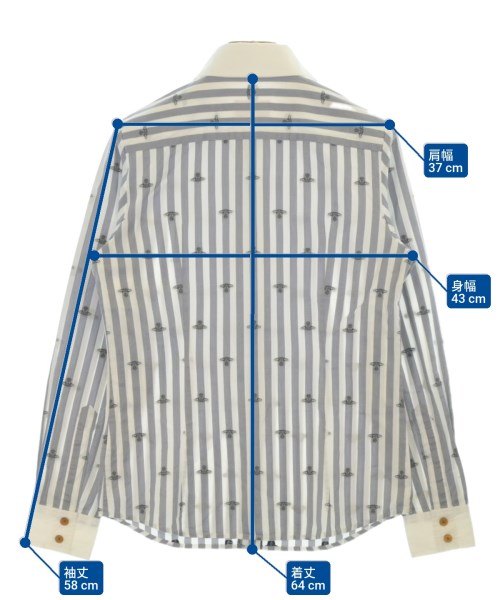 Vivienne Westwood RED LABEL（ヴィヴィアンウエストウッドレッドレーベル）カジュアルシャツ グレー サイズ:2(M位) レディース/2200675018067