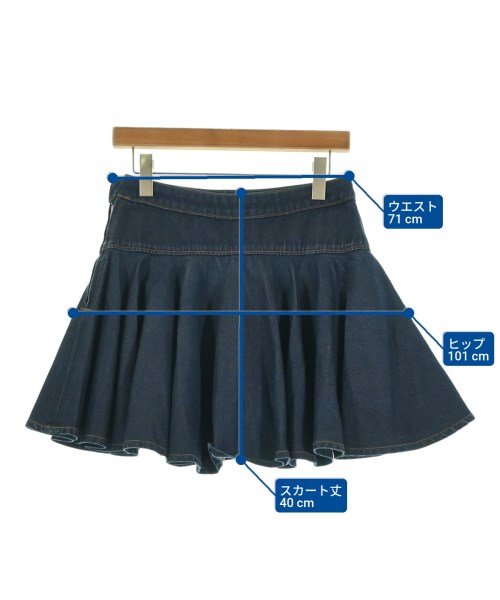 Vivienne Westwood RED LABEL（ヴィヴィアンウエストウッドレッドレーベル）ミニスカート 紺 サイズ:3(L位) レディース/2200690918151