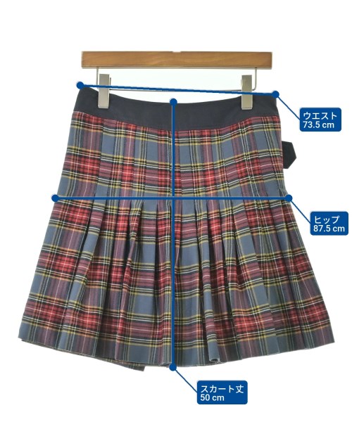 Vivienne Westwood RED LABEL（ヴィヴィアンウエストウッドレッドレーベル）ミニスカート 青 サイズ:3(L位) レディース/2200691583075