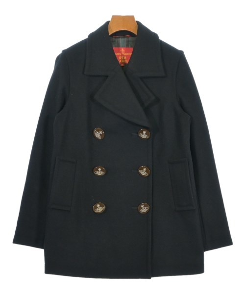 Vivienne Westwood RED LABEL(ヴィヴィアンウエストウッドレッドレーベル)ピーコート 黒 サイズ:3(L位)/2200698679016