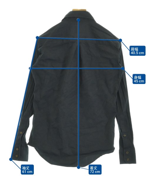 Vivienne Westwood RED LABEL（ヴィヴィアンウエストウッドレッドレーベル）カジュアルシャツ 紺 サイズ:44(S位) メンズ/2200658485022