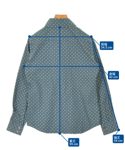 Vivienne Westwood RED LABEL（ヴィヴィアンウエストウッドレッドレーベル）カジュアルシャツ 青 サイズ:2(M位) レディース/2200655331063