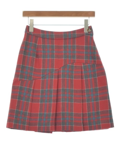 Vivienne Westwood RED LABEL(ヴィヴィアンウエストウッドレッドレーベル)ミニスカート 赤 サイズ:2(M位)/2200661906019