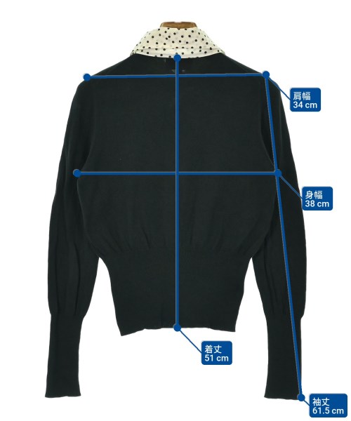 Vivienne Westwood RED LABEL（ヴィヴィアンウエストウッドレッドレーベル）カーディガン 黒 サイズ:1(S位) レディース/2200661975046