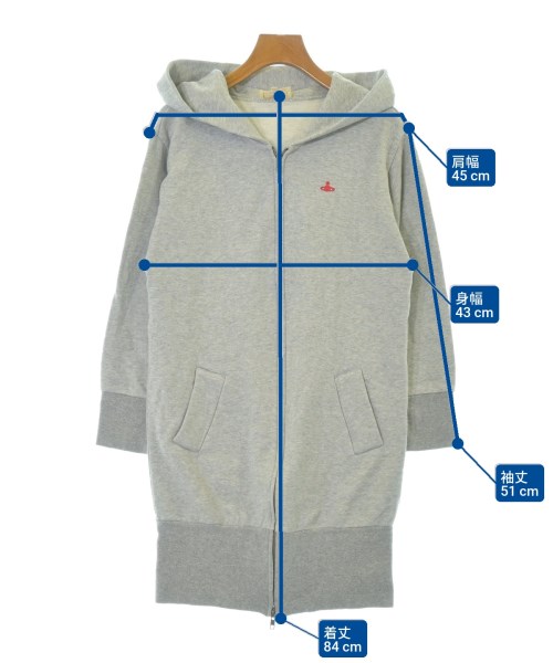 Vivienne Westwood RED LABEL（ヴィヴィアンウエストウッドレッドレーベル）パーカー グレー サイズ:2(M位) レディース/2200637411011