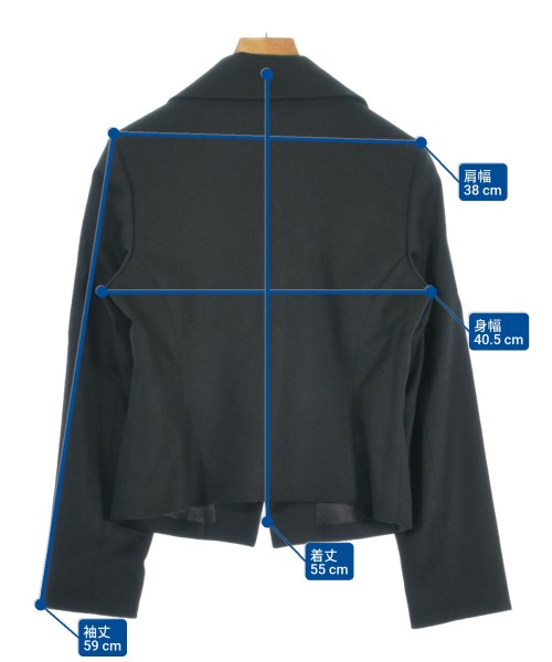 Vivienne Westwood RED LABEL（ヴィヴィアンウエストウッドレッドレーベル）テーラードジャケット 黒 サイズ:3(L位) レディース/2200641663031
