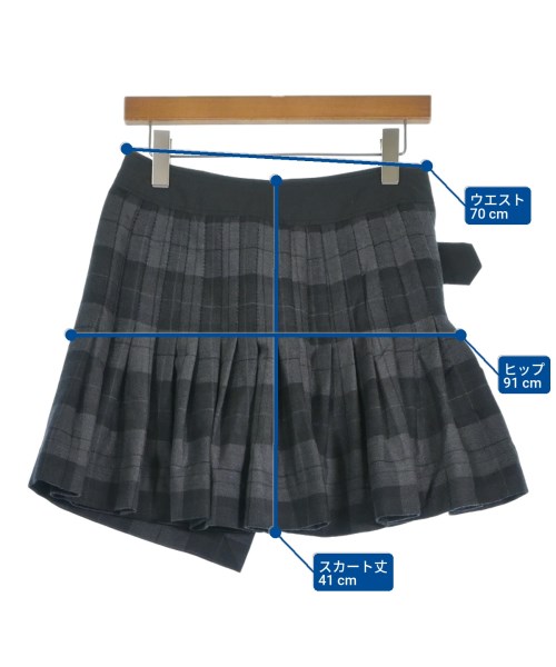 Vivienne Westwood RED LABEL（ヴィヴィアンウエストウッドレッドレーベル）ミニスカート グレー サイズ:2(M位) レディース/2200641663055