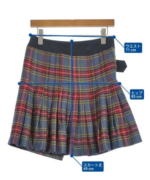 Vivienne Westwood RED LABEL（ヴィヴィアンウエストウッドレッドレーベル）ミニスカート 青 サイズ:2(M位) レディース/2200641663062
