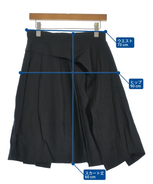 Vivienne Westwood RED LABEL（ヴィヴィアンウエストウッドレッドレーベル）ひざ丈スカート 黒 サイズ:3(L位) レディース/2200641663109