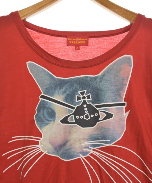 Vivienne Westwood RED LABEL（ヴィヴィアンウエストウッドレッドレーベル）Tシャツ・カットソー 赤 サイズ:2(M位) レディース/2200649972203