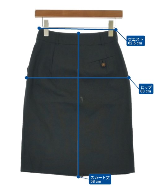 Vivienne Westwood RED LABEL（ヴィヴィアンウエストウッドレッドレーベル）ひざ丈スカート 紺 サイズ:2(M位) レディース/2200706702026