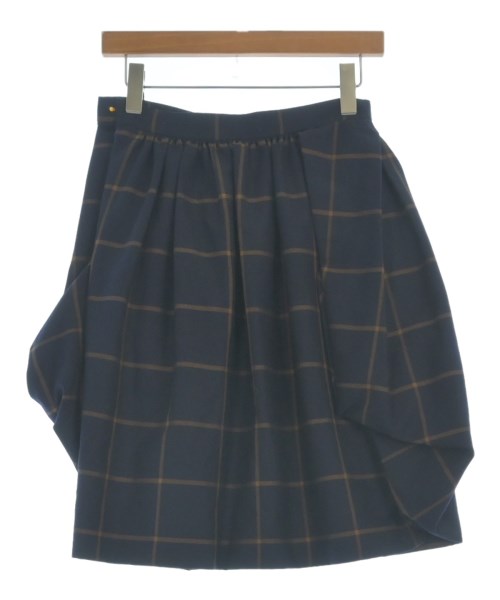 Vivienne Westwood RED LABEL（ヴィヴィアンウエストウッドレッドレーベル）ひざ丈スカート 紺 サイズ:1(S位) レディース/2200663444021