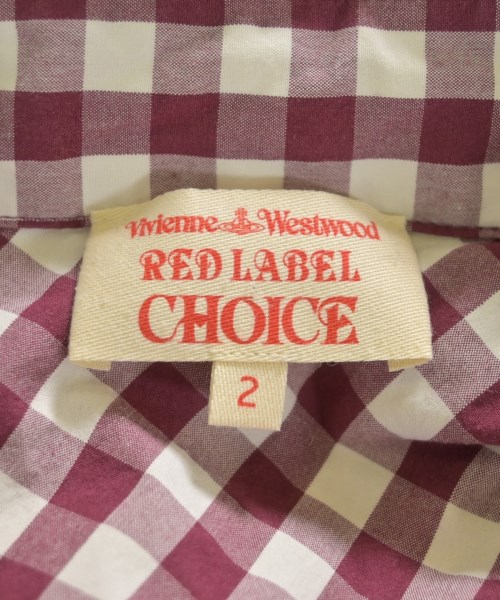 Vivienne Westwood RED LABEL（ヴィヴィアンウエストウッドレッドレーベル）カジュアルシャツ 赤 サイズ:2(M位) レディース/2200662108139