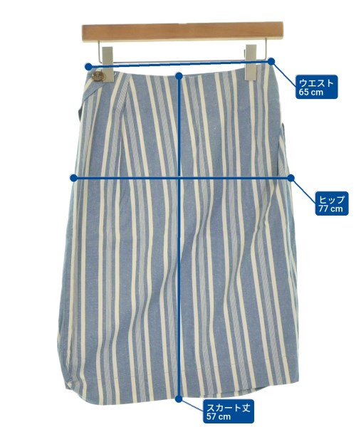 Vivienne Westwood RED LABEL（ヴィヴィアンウエストウッドレッドレーベル）ひざ丈スカート 青 サイズ:1(S位) レディース/2200665437021