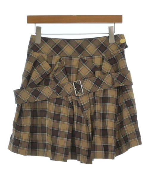 Vivienne Westwood RED LABEL(ヴィヴィアンウエストウッドレッドレーベル)ミニスカート 茶 サイズ:2(M位)/2200663674053