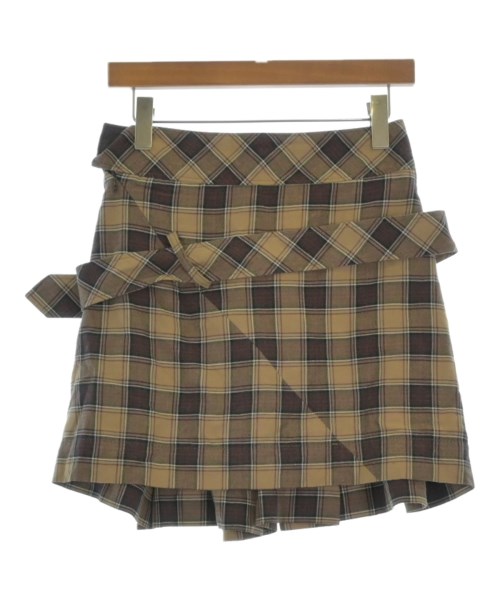 Vivienne Westwood RED LABEL（ヴィヴィアンウエストウッドレッドレーベル）ミニスカート 茶 サイズ:2(M位) レディース/2200663674053