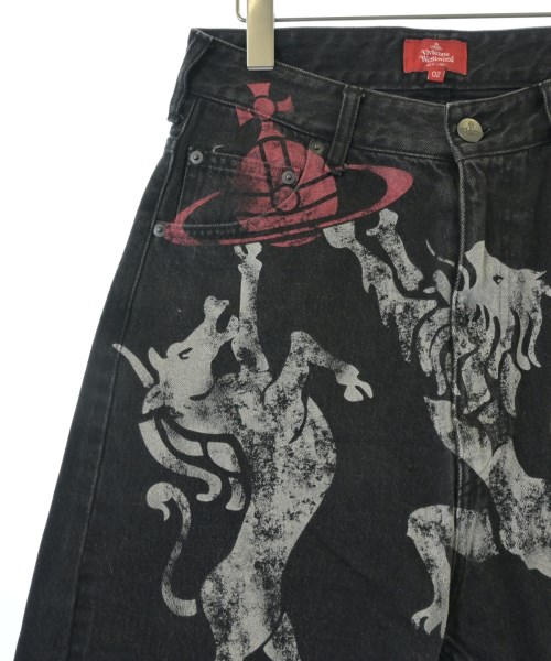 Vivienne Westwood RED LABEL（ヴィヴィアンウエストウッドレッドレーベル）デニムパンツ 黒 サイズ:2(M位) レディース/2200734737038