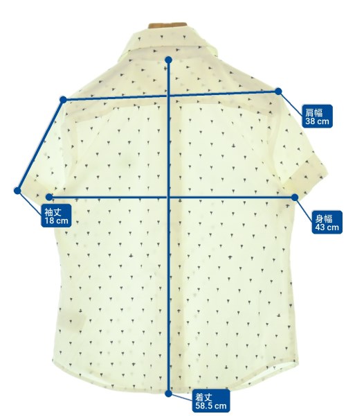 Vivienne Westwood RED LABEL（ヴィヴィアンウエストウッドレッドレーベル）カジュアルシャツ 白 サイズ:3(L位) レディース/2200727938077
