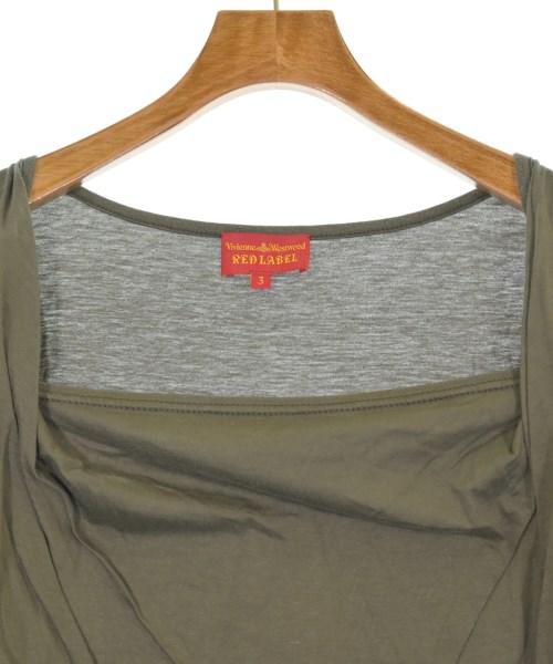 Vivienne Westwood RED LABEL（ヴィヴィアンウエストウッドレッドレーベル）Tシャツ・カットソー カーキ サイズ:3(L位) レディース/2200684327020