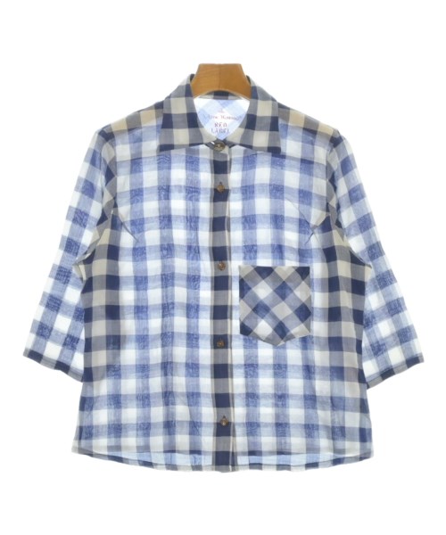 Vivienne Westwood RED LABEL(ヴィヴィアンウエストウッドレッドレーベル)カジュアルシャツ 紺 サイズ:3(L位)/2200685241035