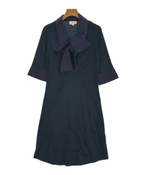 Vivienne Westwood RED LABEL(ヴィヴィアンウエストウッドレッドレーベル)ワンピース 紺 サイズ:2(M位)/2200680436023