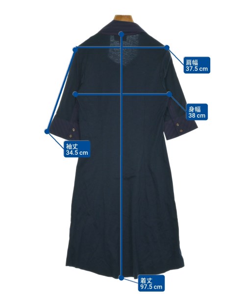 Vivienne Westwood RED LABEL（ヴィヴィアンウエストウッドレッドレーベル）ワンピース 紺 サイズ:2(M位) レディース/2200680436023