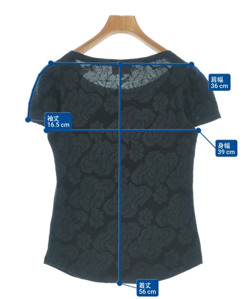 Vivienne Westwood RED LABEL（ヴィヴィアンウエストウッドレッドレーベル）Tシャツ・カットソー 黒 サイズ:3(L位) レディース/2200687646050