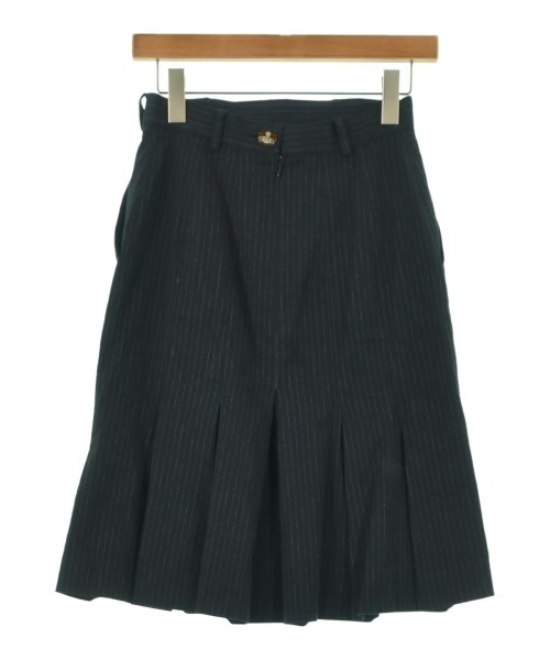 Vivienne Westwood RED LABEL（ヴィヴィアンウエストウッドレッドレーベル）ひざ丈スカート 紺 サイズ:3(L位) レディース/2200687646074