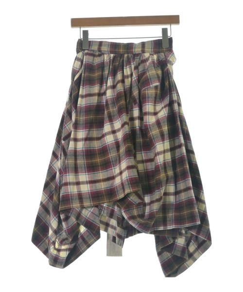 Vivienne Westwood RED LABEL(ヴィヴィアンウエストウッドレッドレーベル)ひざ丈スカート 赤 サイズ:2(M位)/2200688282073