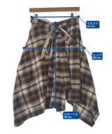 Vivienne Westwood RED LABEL（ヴィヴィアンウエストウッドレッドレーベル）ひざ丈スカート 赤 サイズ:2(M位) レディース/2200688282073