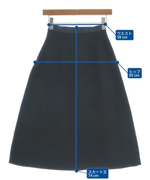 ROCHAS（ロシャス）ロング・マキシ丈スカート 紺 サイズ:36(XS位) レディース/2200626770082