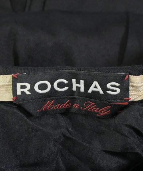 ROCHAS（ロシャス）ひざ丈スカート 黒 サイズ:40(M位) レディース/2200626707071
