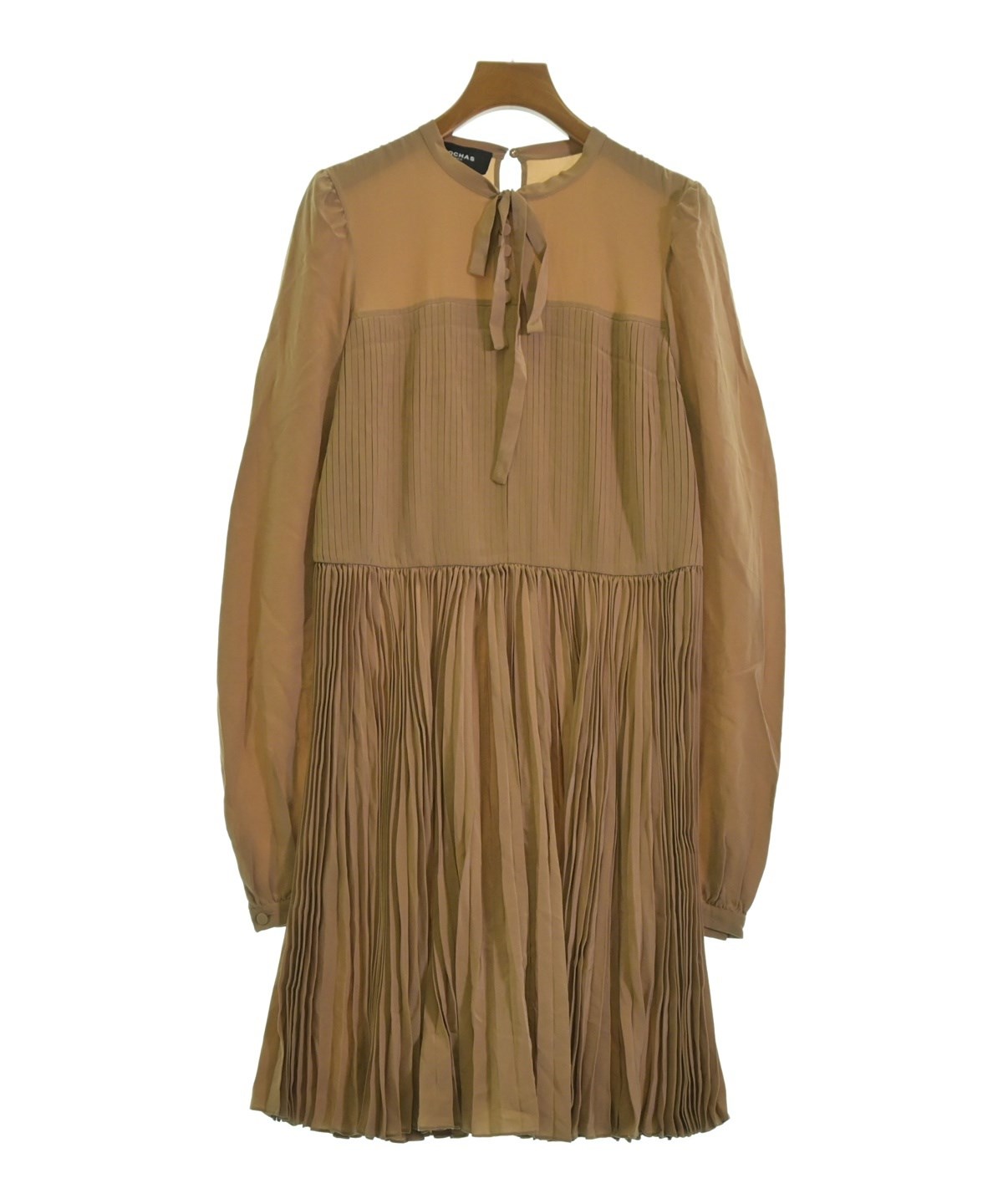 ROCHAS(ロシャス)ワンピース ベージュ サイズ:40(M位 ROCHAS(ロシャス)ワンピース ベージュ サイズ:40(M位